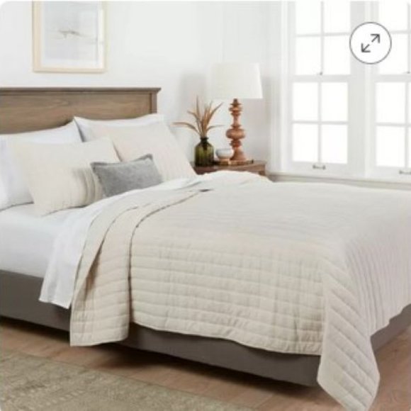 Channel Stitch Velvet Quilt - Threshold™ - Picture 1 of 7